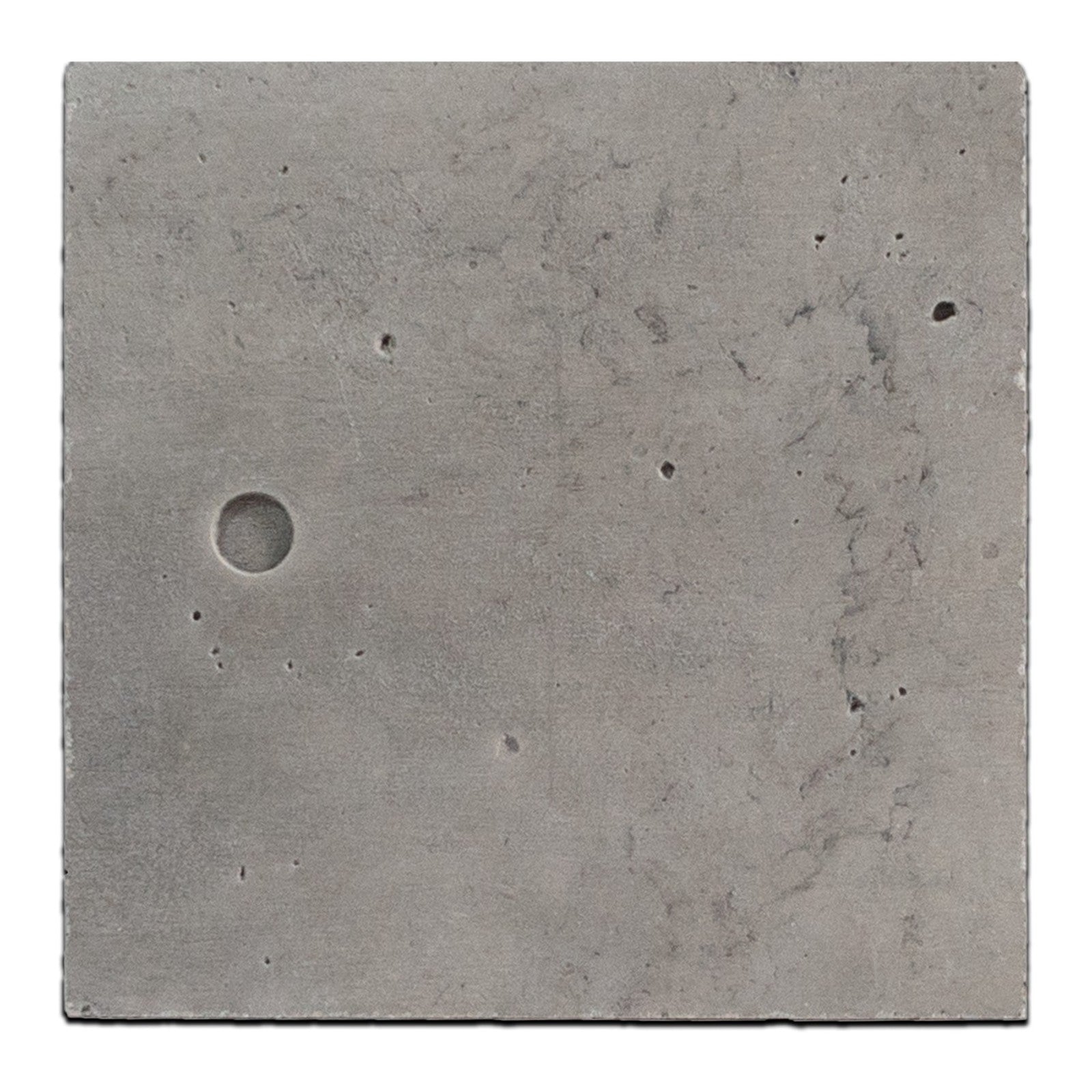 RealCast Slab Panel 24×48 Circles in Medium Grey — Sample