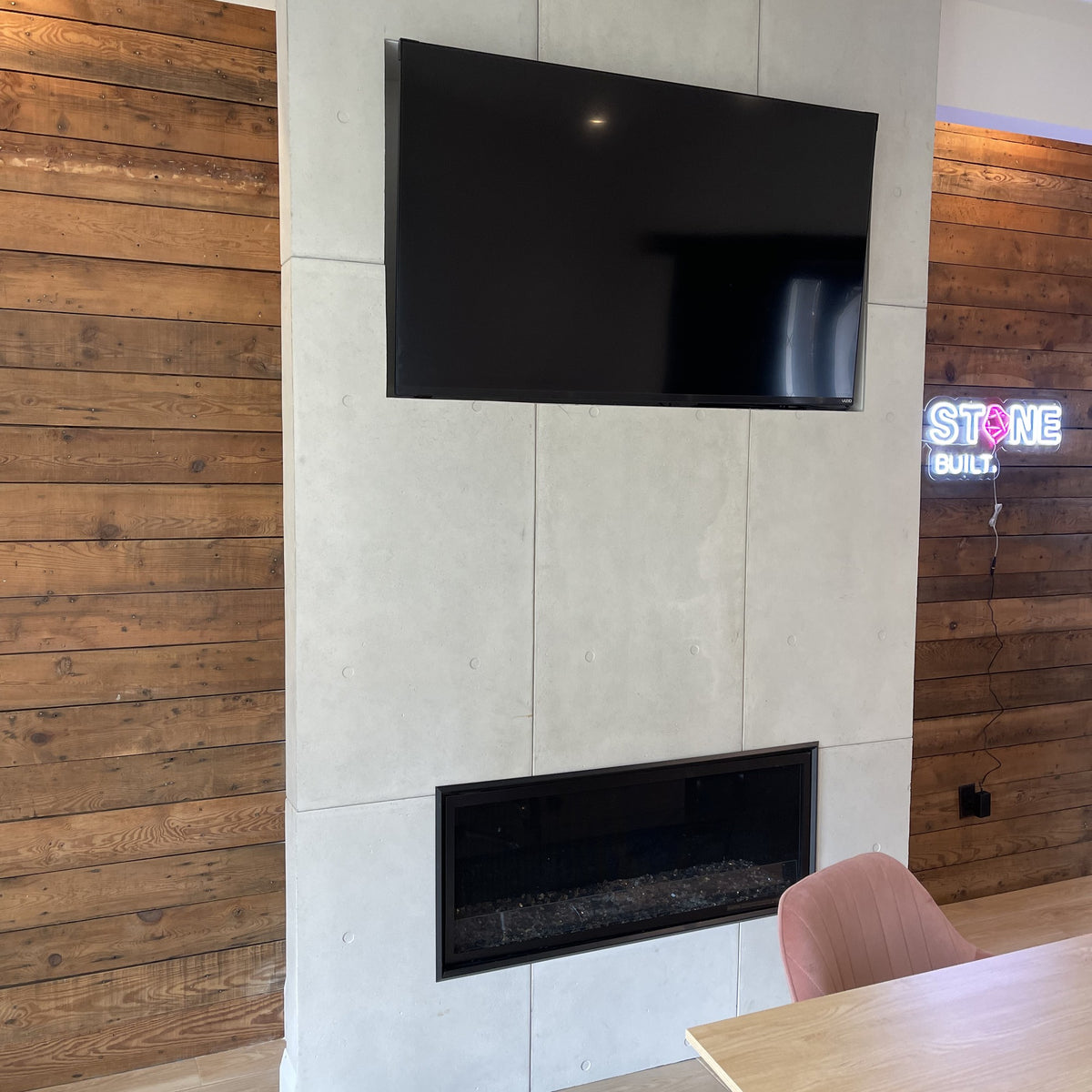RealCast Slab Panel 24×48 Circles in Light Grey — view 7