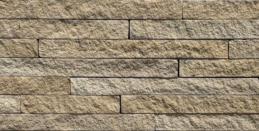 Silverdale Limestone Ledgestone installed stone wall
