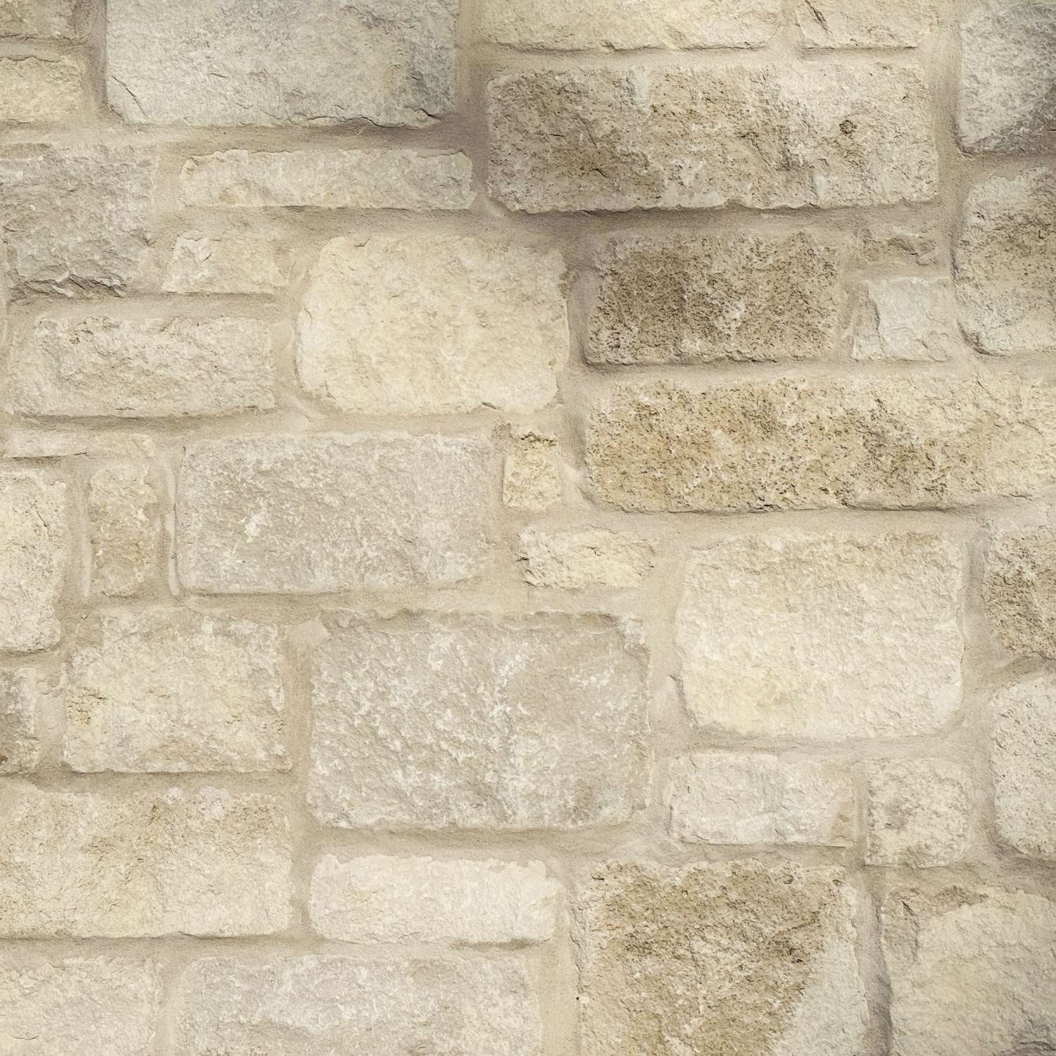 Weston Estate Limestone Tumbled Random Heights natural stone installation