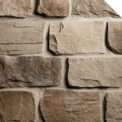 Cobble Stone Veneer - Walnut - Flat - Large Box (100 SF)