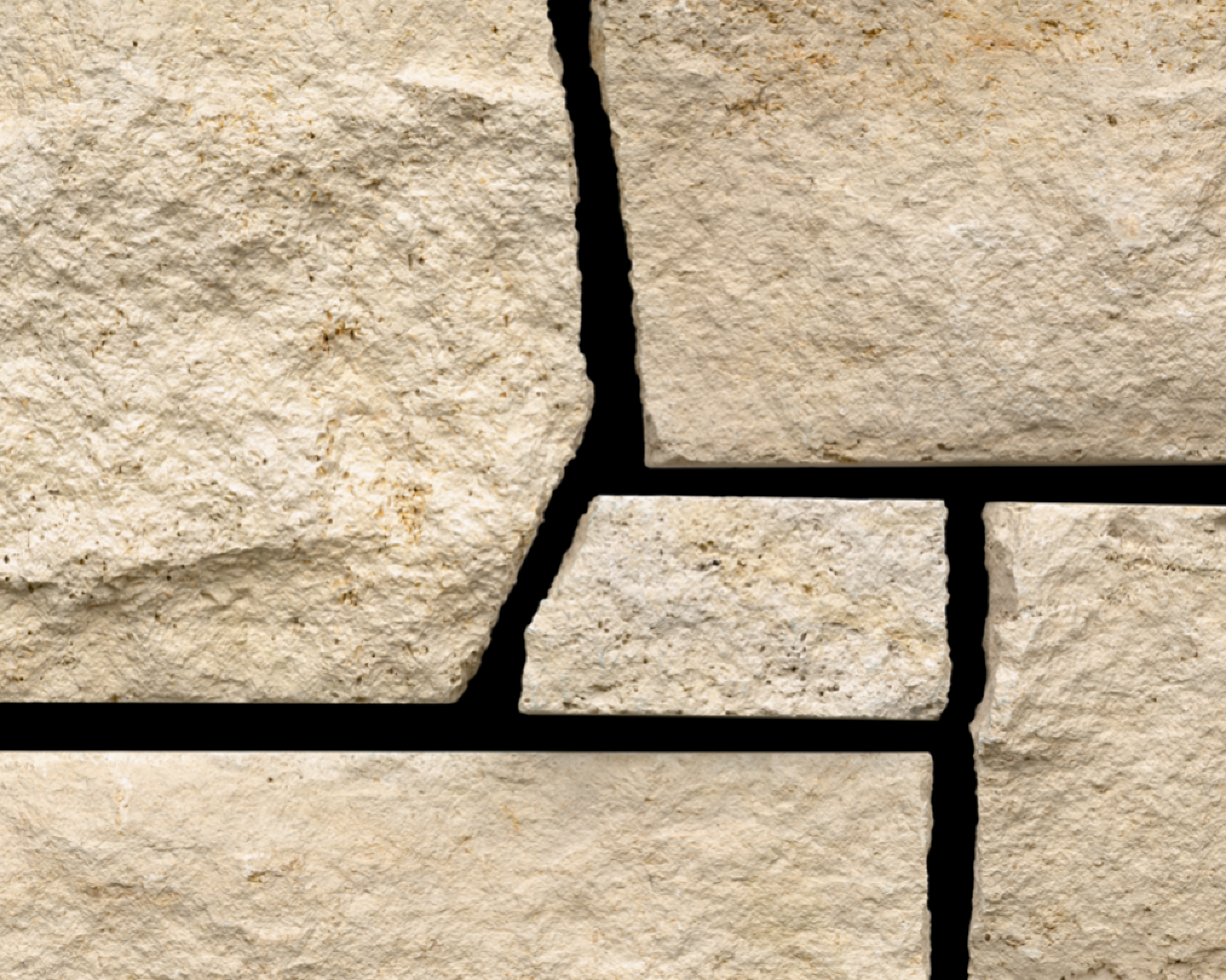 Weston Estate Limestone Dimensional Snapped - Thin Veneer - Corners