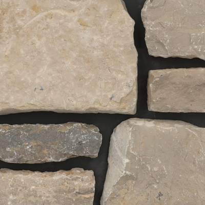 Driftwood Ridge Blend natural stone thin veneer flats — real US-quarried natural stone