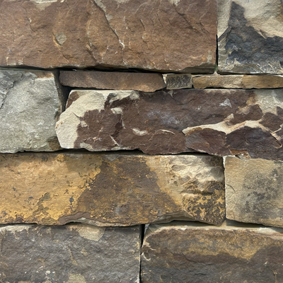 Ironwood Ledge natural stone thin veneer flats — real US-quarried natural stone