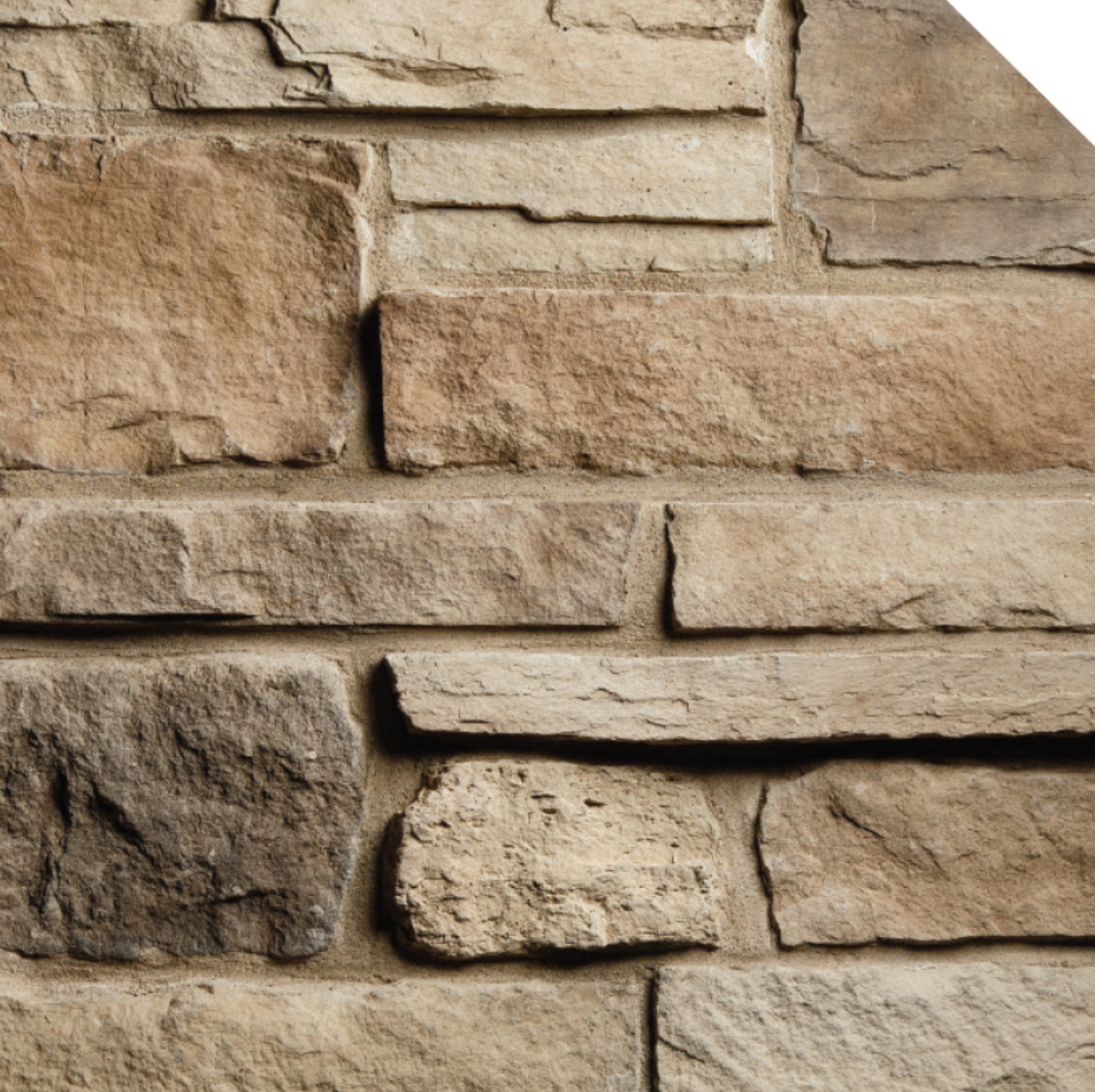 Ledge/Cobble Stone Veneer - Walnut - Corners (8 LF/Box)