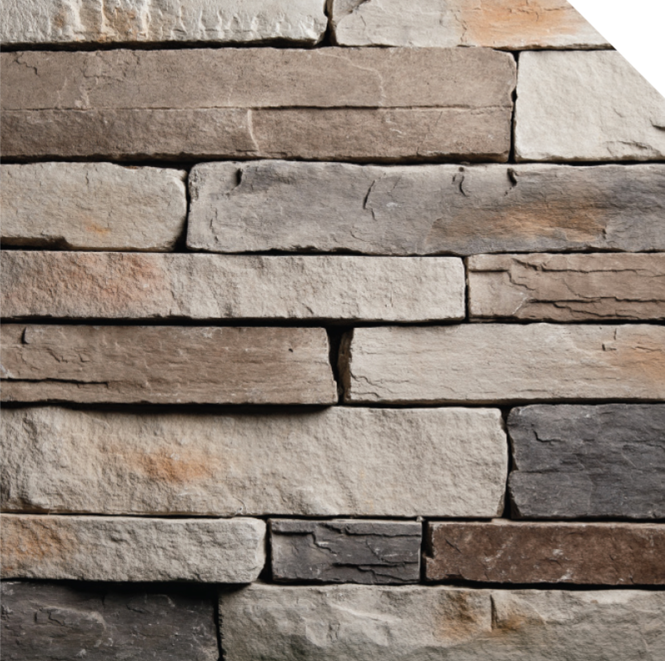 Ledge Stone Veneer - Titanium - Sample