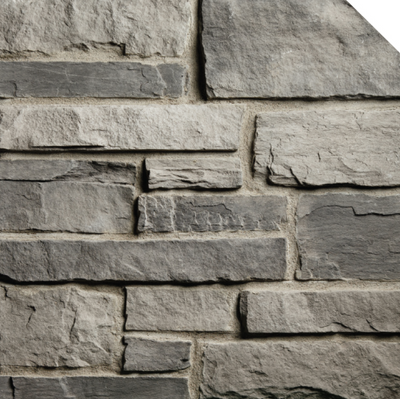 Ledge/Cobble Stone Veneer - Ash - Flat - Large Box (100 SF)