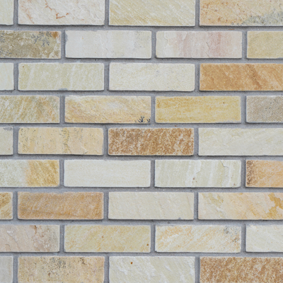 Natural Stone Thin Brick Veneer - Monticello - Flat - Small Box (14 SF)
