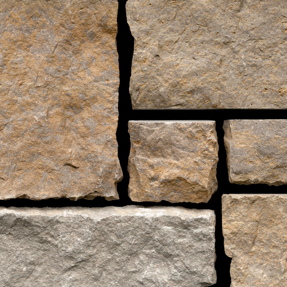 Pewter Ridge Gold Random Heights – Real Natural Stone Veneer | WallSPC