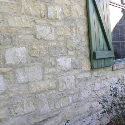 Pewter Ridge Gold Random Heights natural stone thin veneer flats — real US-quarried natural stone