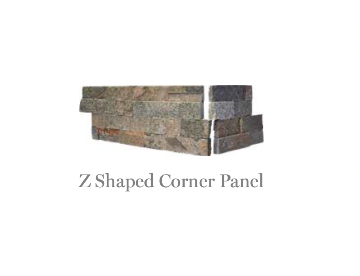 StoneRox Natural Stone Panels - Rustic Multi-Coloured - Corners (2 LF/Box)