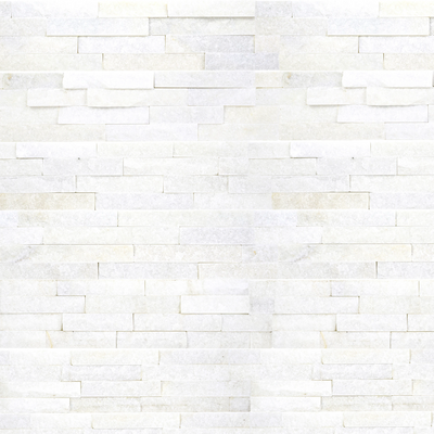StoneRox Natural Stone Panels - Snow White - Flat - (6 SF/Box)