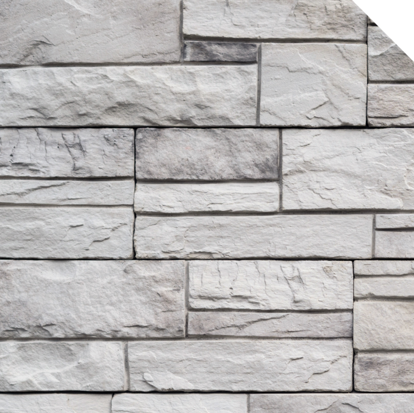 Vena CastleRock Screw-On Stone Panels - Silver - Flat - Small Box (5 SF)