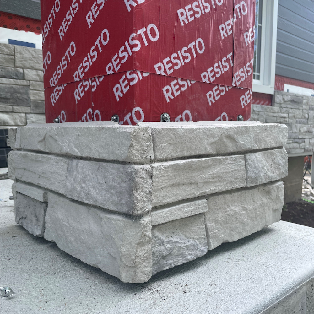 Vena CastleRock Screw-On Stone Panels - Titanium - Flat - Large Box (110 SF)