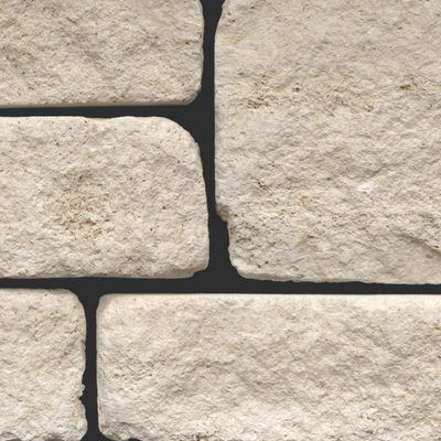 Weston Estate Limestone Tumbled Dimensional natural stone thin veneer flats — real US-quarried natural stone
