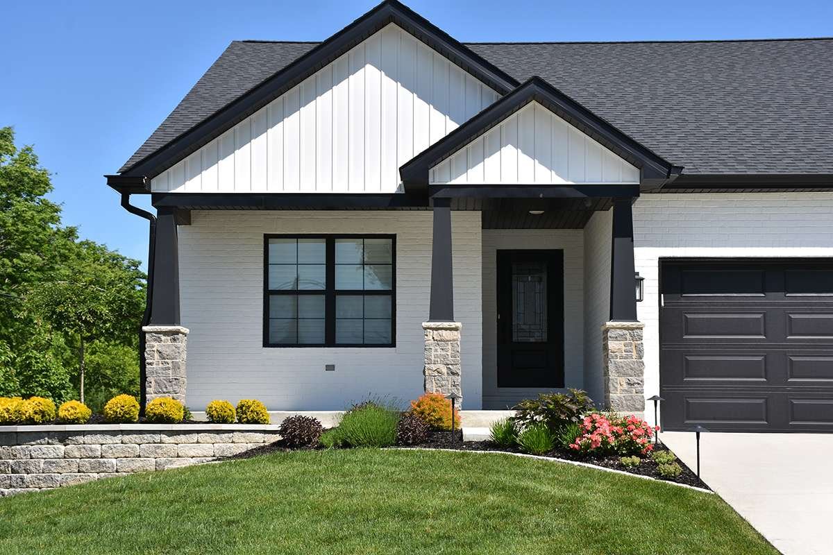 Chesterton Marble Dimensional installed stone wall