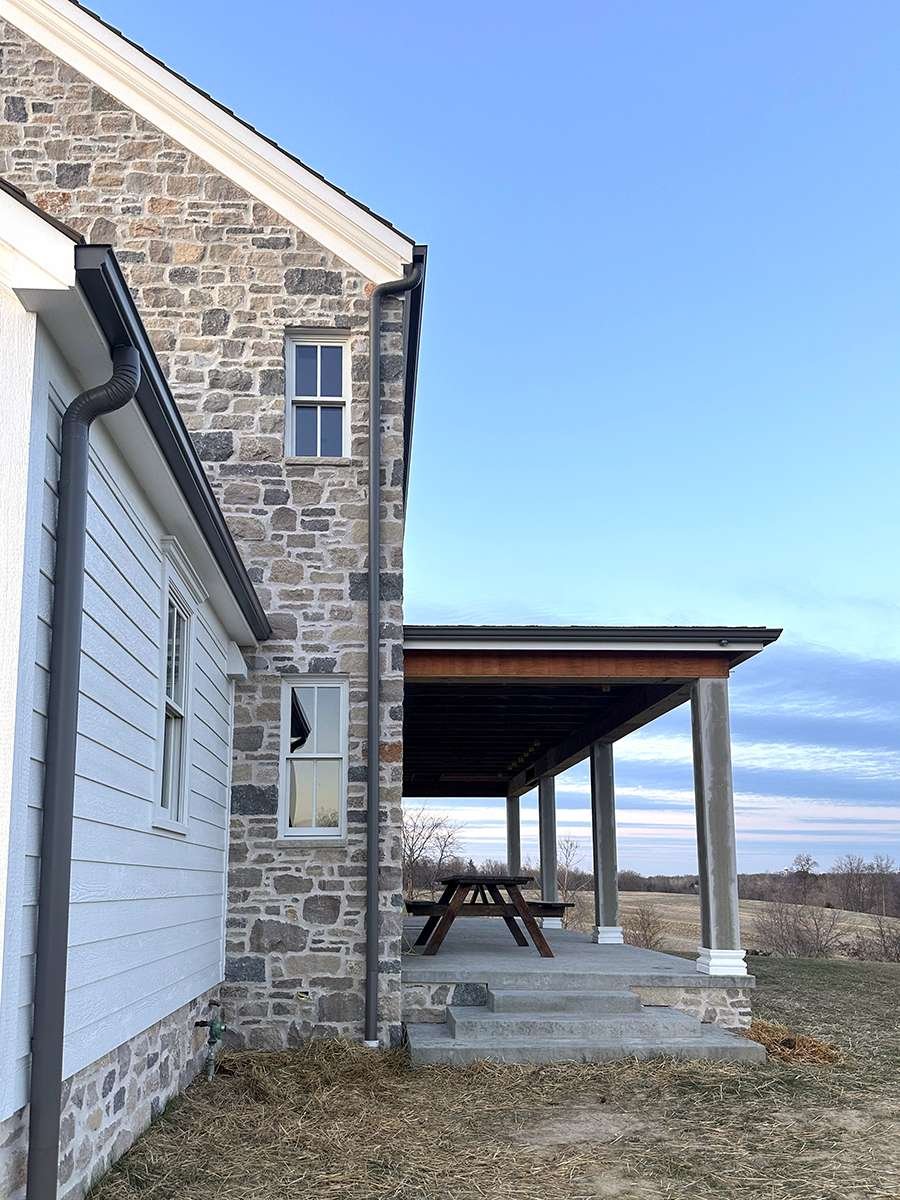 Driftwood Ridge Blend natural stone installation