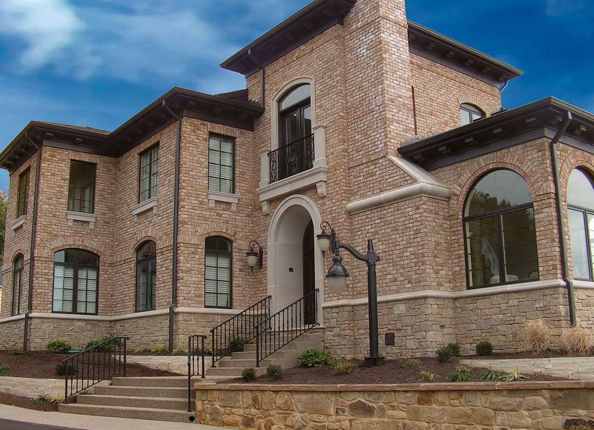 Hartwell Gold Limestone Tumbled Dimensional natural stone project