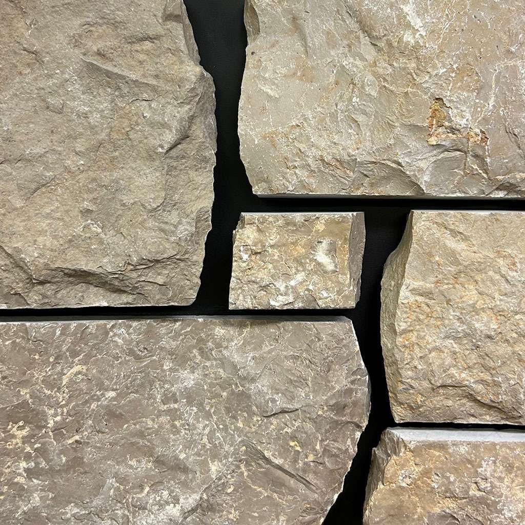 Heritage Limestone Tumbled Dimensional natural limestone full bed building stone — Earthworks Old Country Tumbled Dimensional
