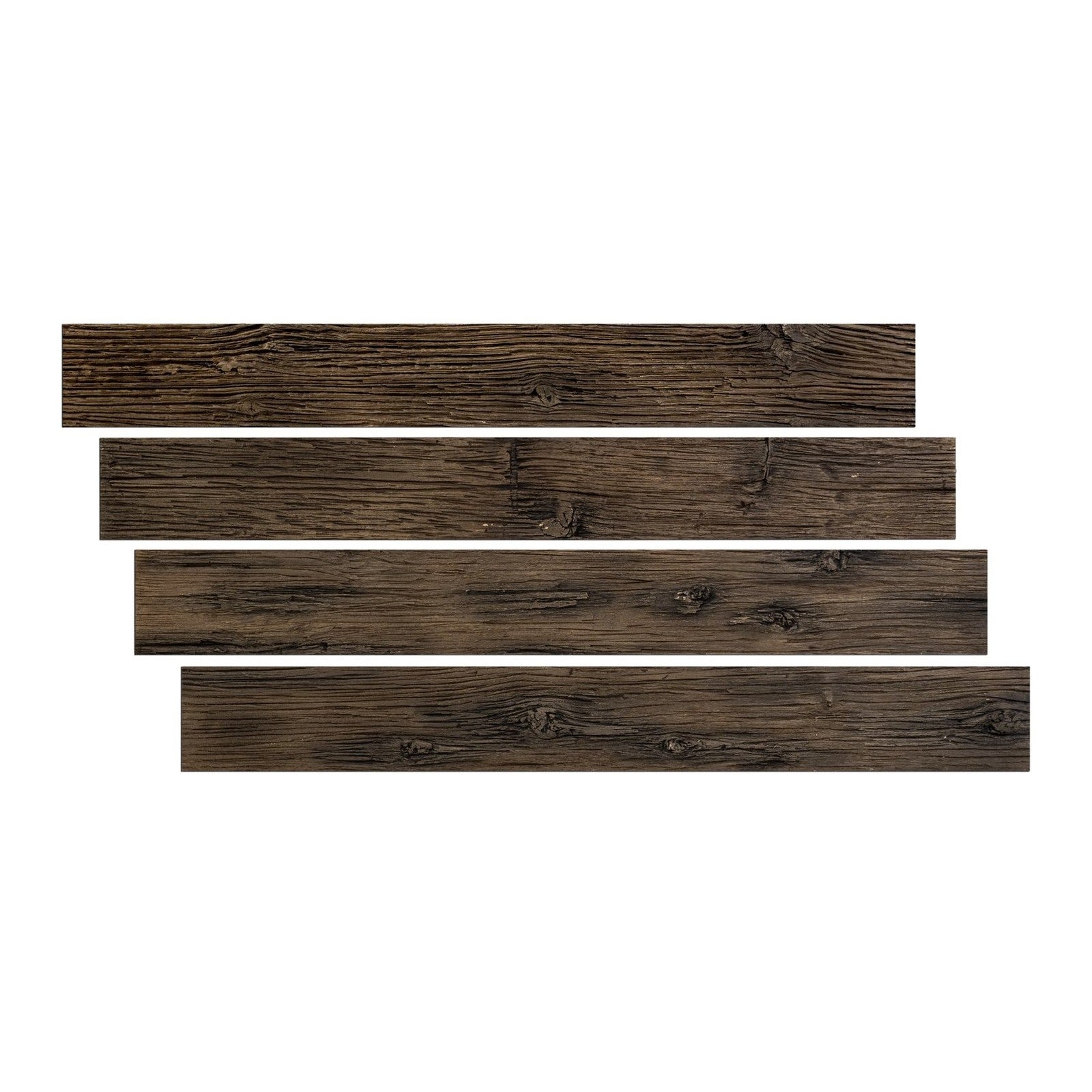 HourWall Barn Wood Plank in Worn Leather