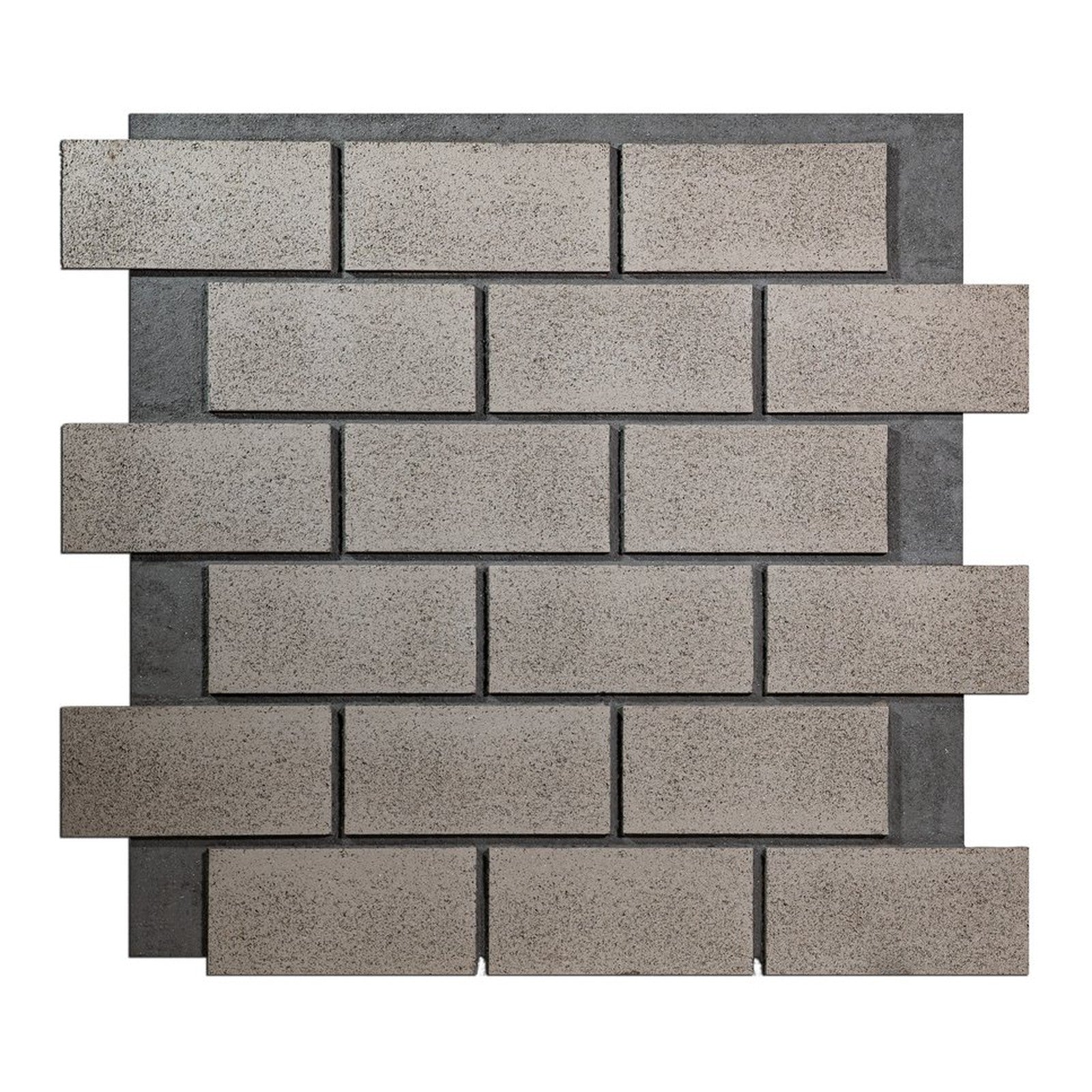 HourWall Cinder Block Panel in Modern Washed Grey — Sample