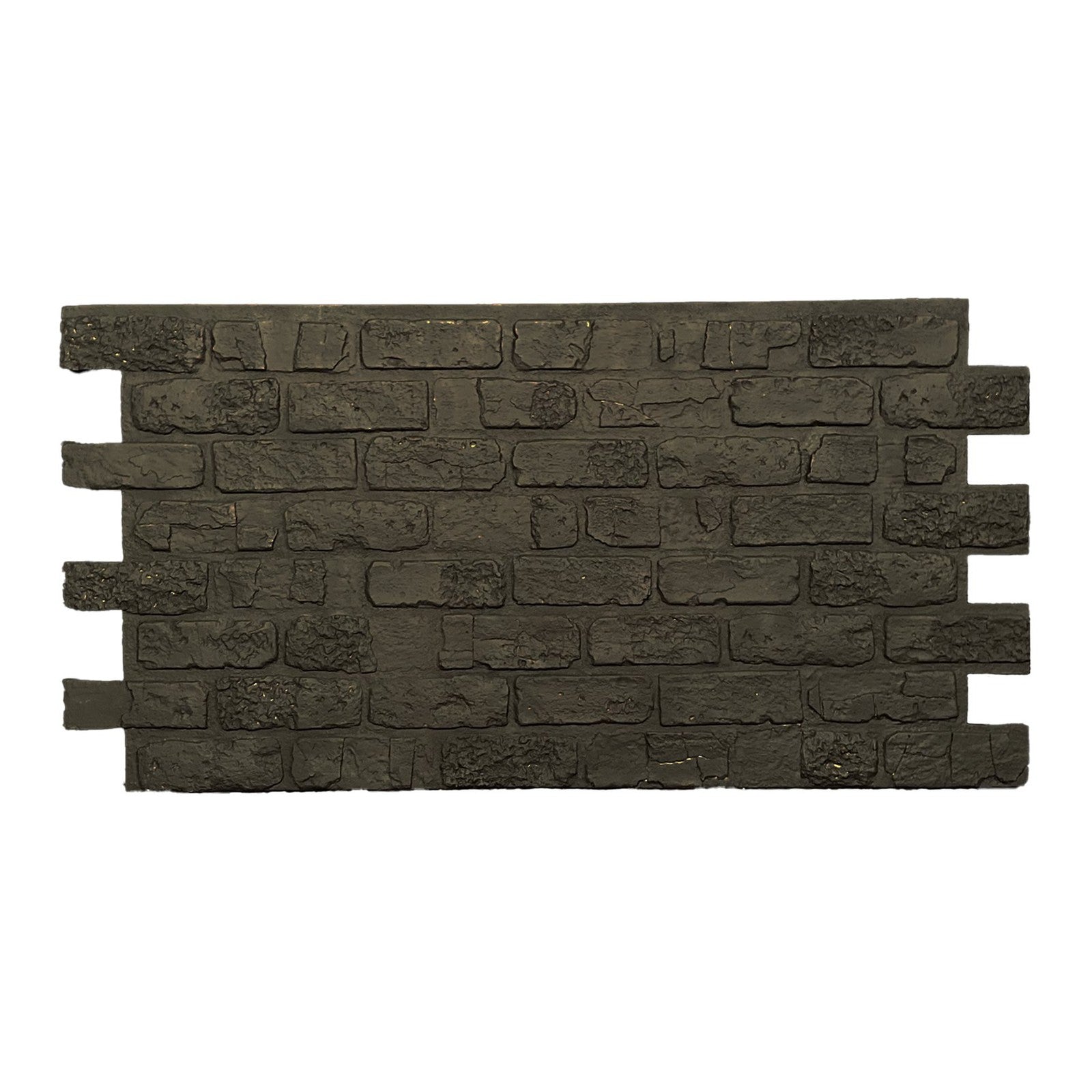 HourWall Classic Brick Distressed Panel in Distressed Black