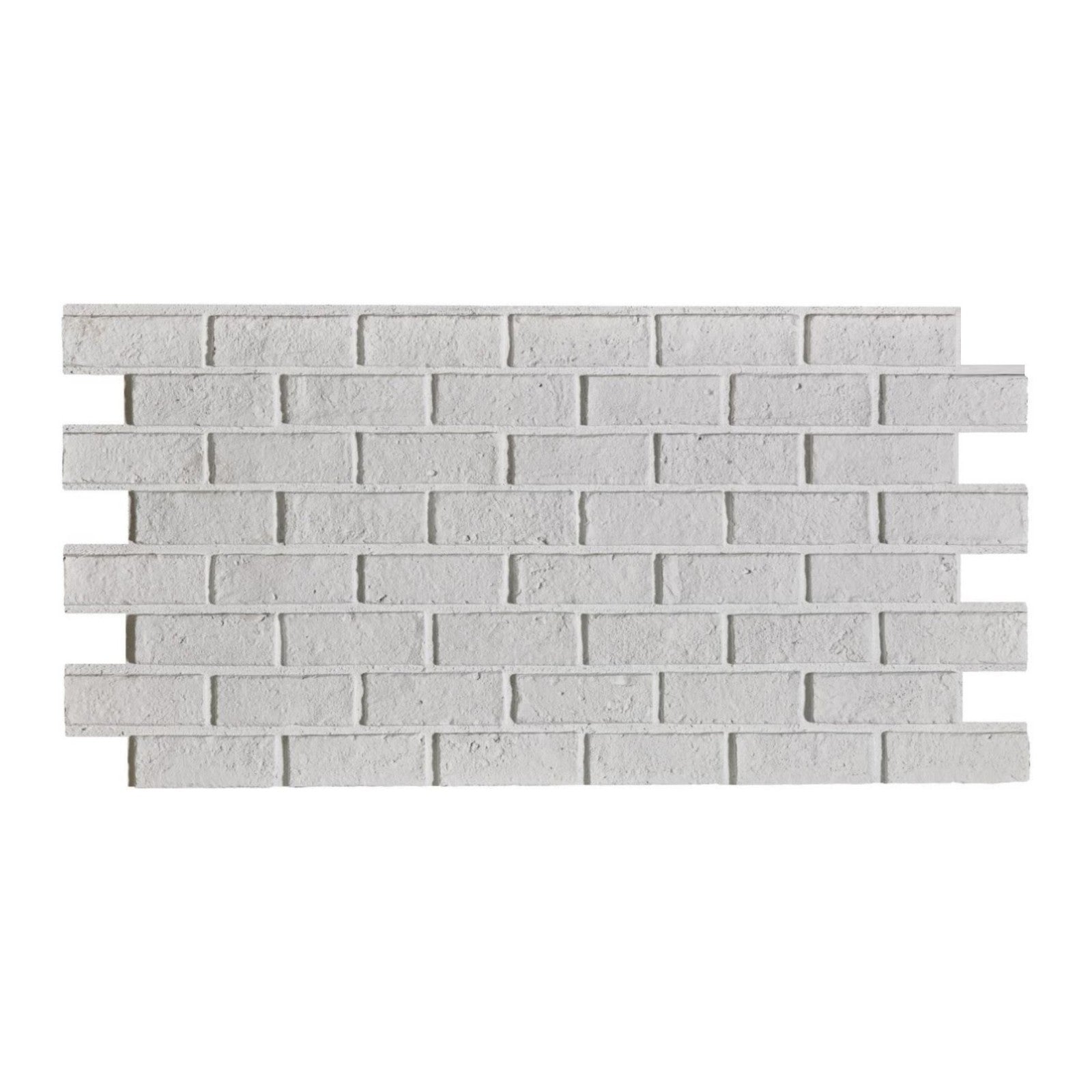 HourWall Classic Brick Panel in Vintage White — Sample