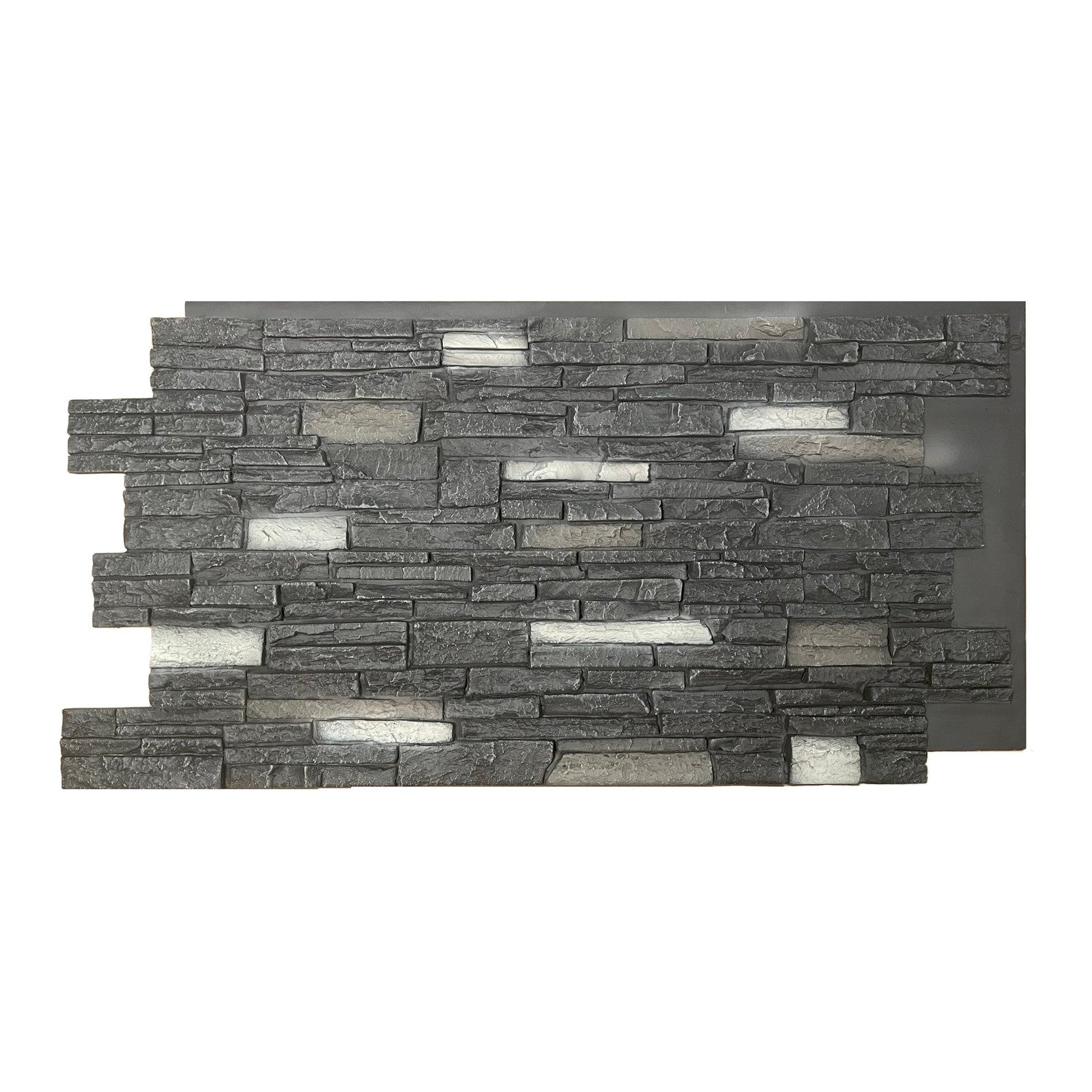 HourWall Modern Stone Panel in Iron Black