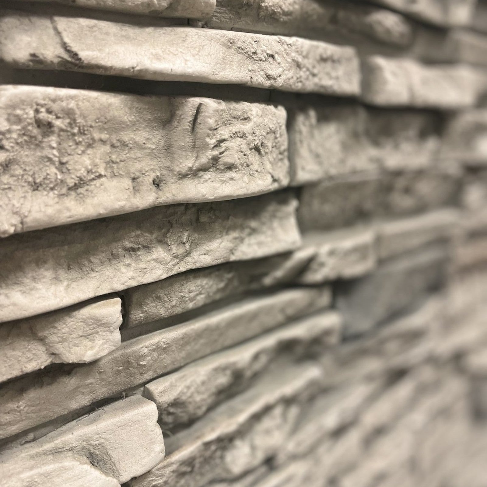 HourWall Modern Stone Panel in Mountain Summit — Sample