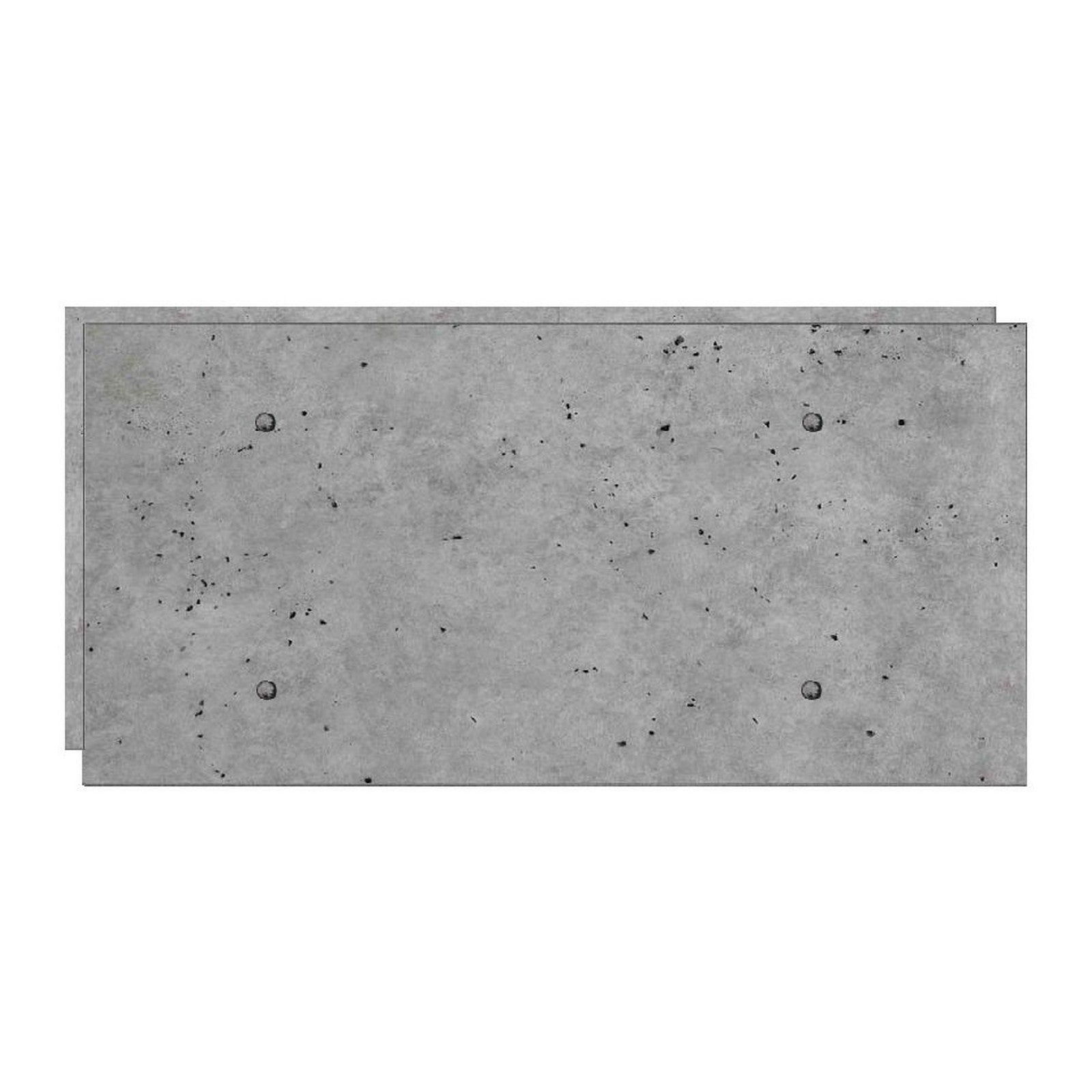 HourWall Urban Concrete Panel 24×48 ½" Flat in Industrial Grey — Sample
