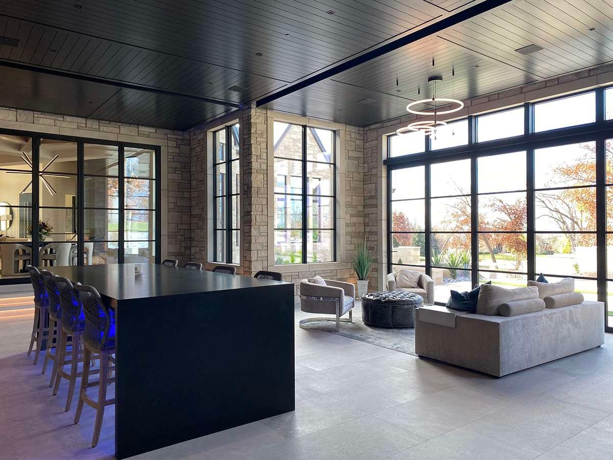 Indiana Limestone Variegated Dimensional natural stone installation