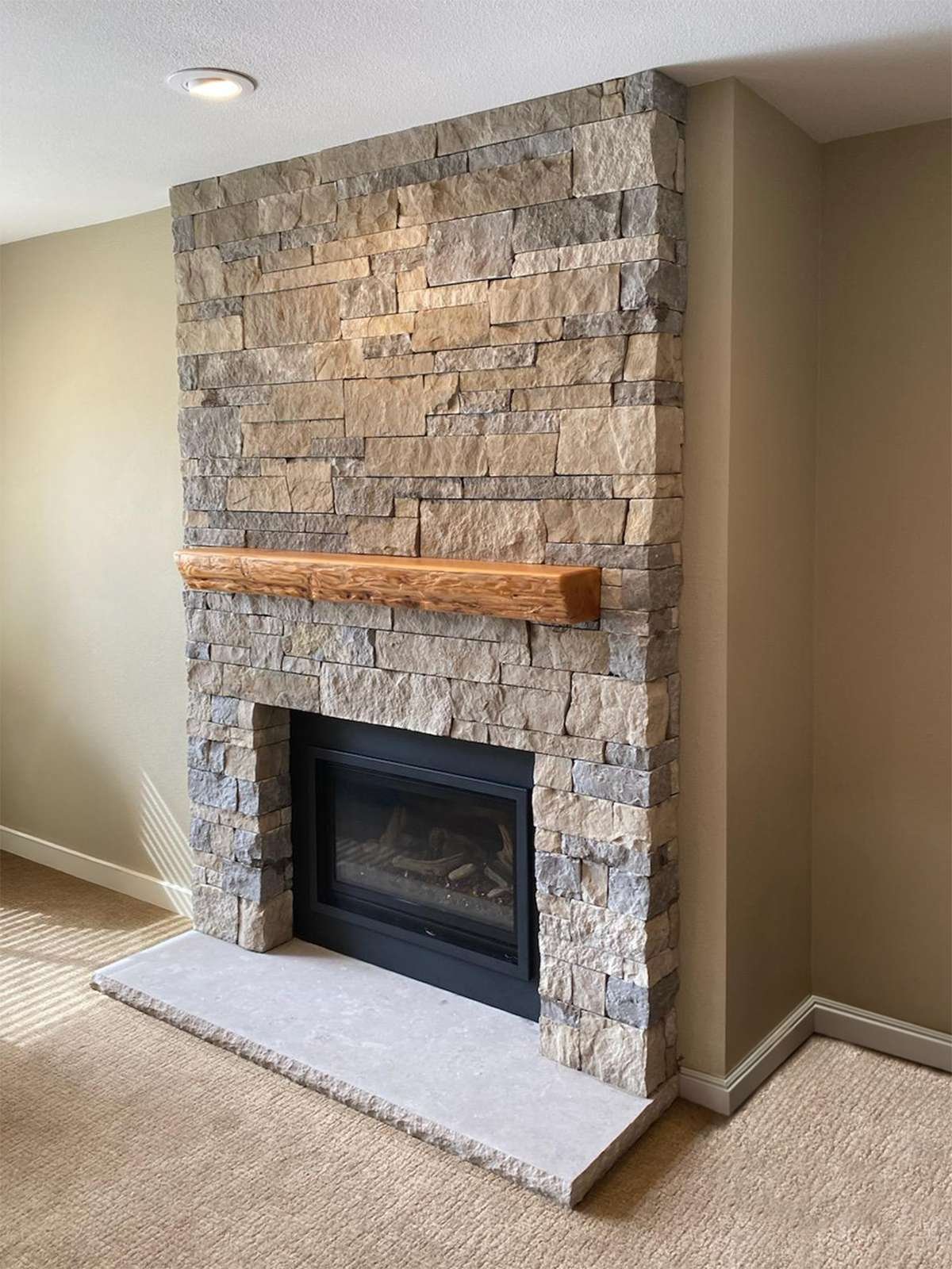 Pewter Ridge Drystack natural stone installation