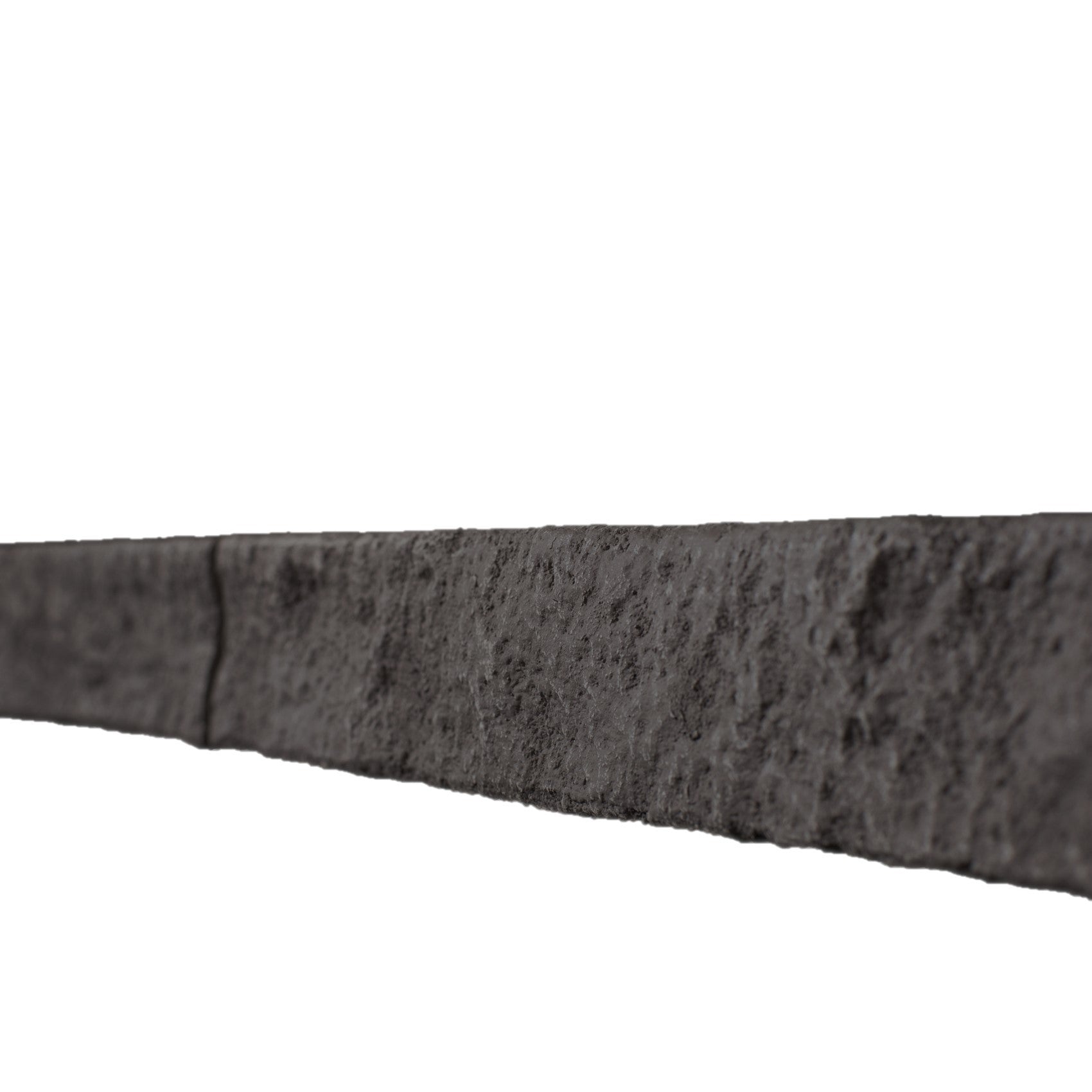 Quality Stone Edge Trim in Dark Brown Blend — vertical edge closure trim, colour-matched