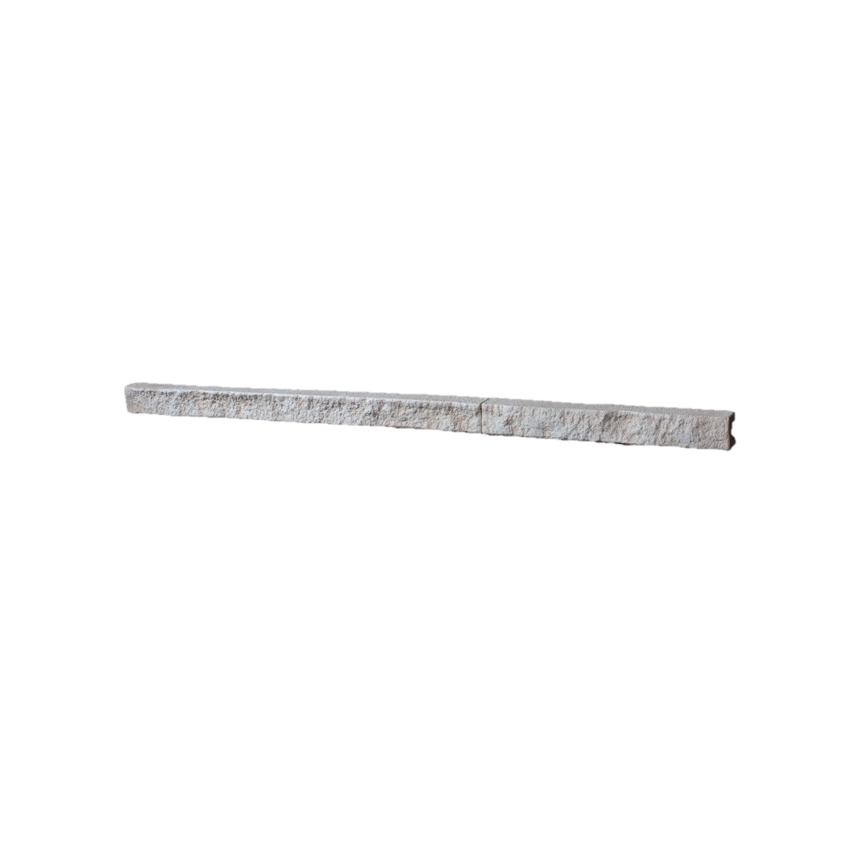 Quality Stone Edge Trim in Grey Blend — vertical edge closure trim, colour-matched