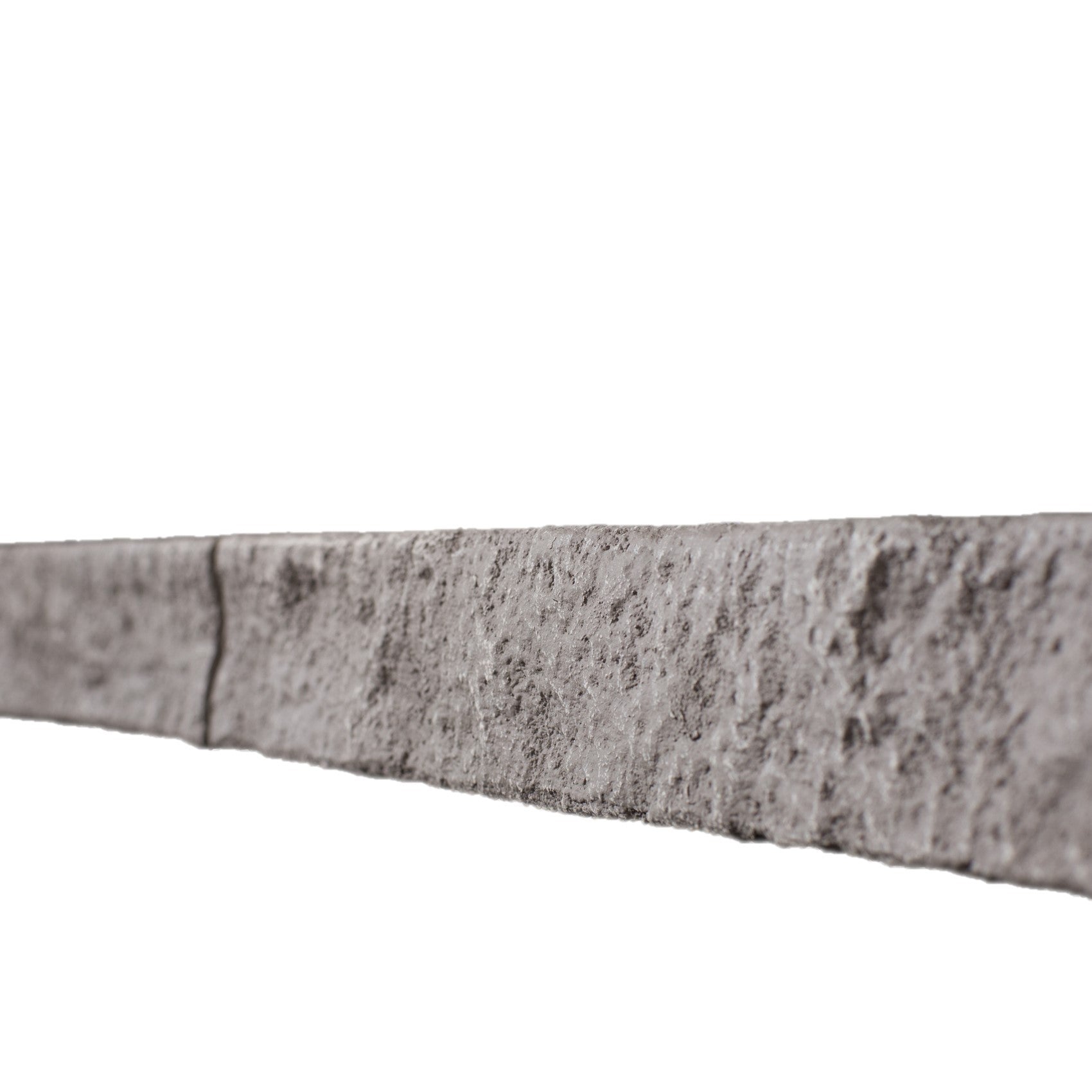 Quality Stone Edge Trim in Grey Blend — vertical edge closure trim, colour-matched