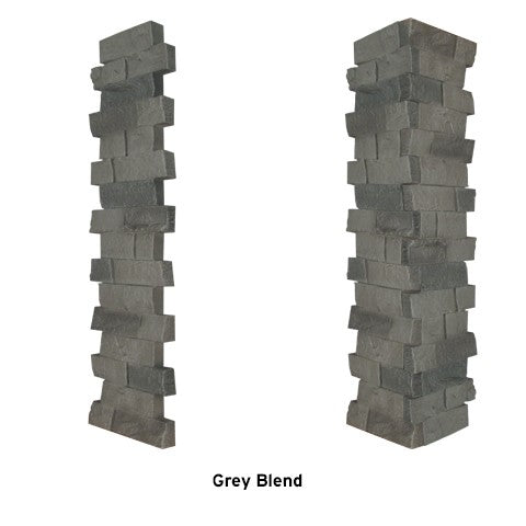 Quality Stone Ledge Stone Pillar Panel in Grey Blend — view 31