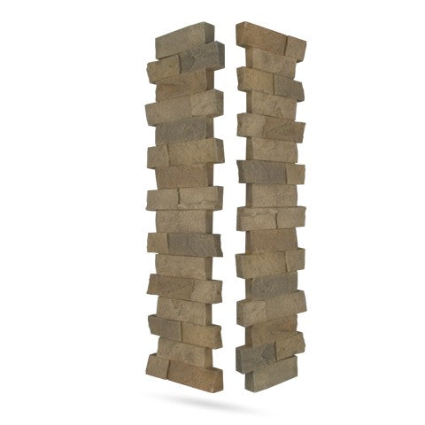 Quality Stone Ledge Stone Pillar Panel in Light Brown Blend — view 32