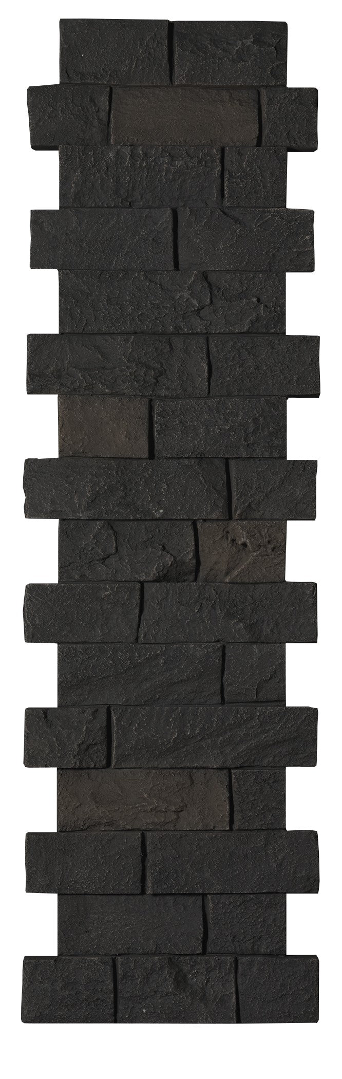 Quality Stone Ledge Stone Pillar Panel in Black Blend — view 26
