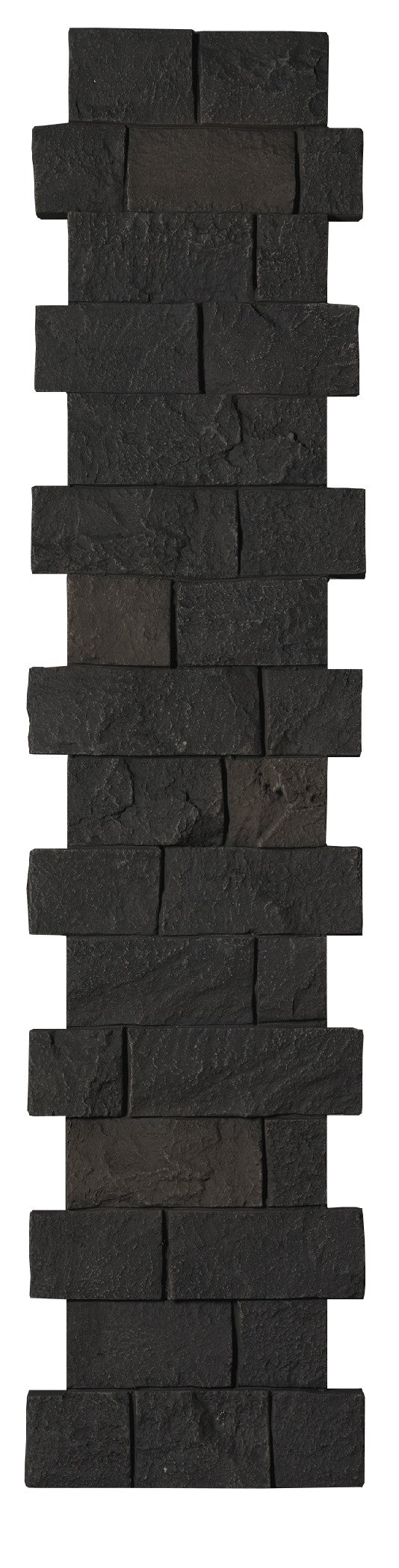 Quality Stone Ledge Stone Pillar Panel in Black Blend — view 28