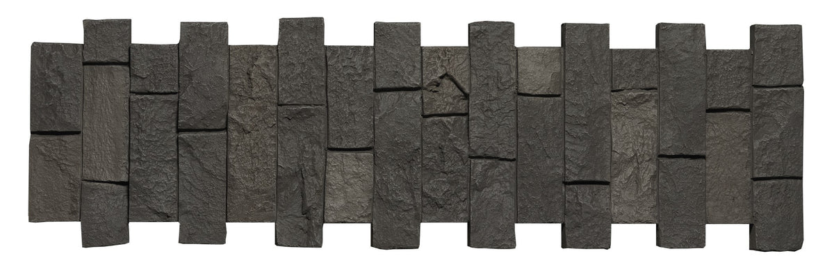 Quality Stone Ledge Stone Pillar Panel in Dark Brown Blend — view 20