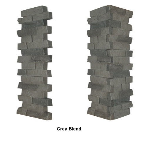 Quality Stone Ledge Stone Pillar Panel in Grey Blend — view 36