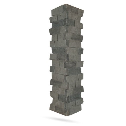 Quality Stone Ledge Stone Pillar Panel in Grey Blend — view 38