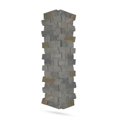 Quality Stone Ledge Stone Pillar Panel in Grey Brown — view 20