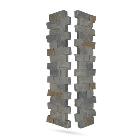 Quality Stone Ledge Stone Pillar Panel in Grey Brown — view 22