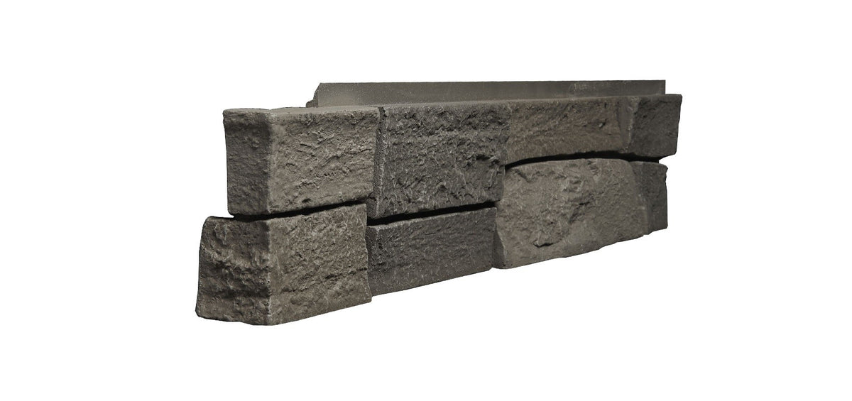Quality Stone Ledge Stone Corner in Dark Brown Blend — view 7