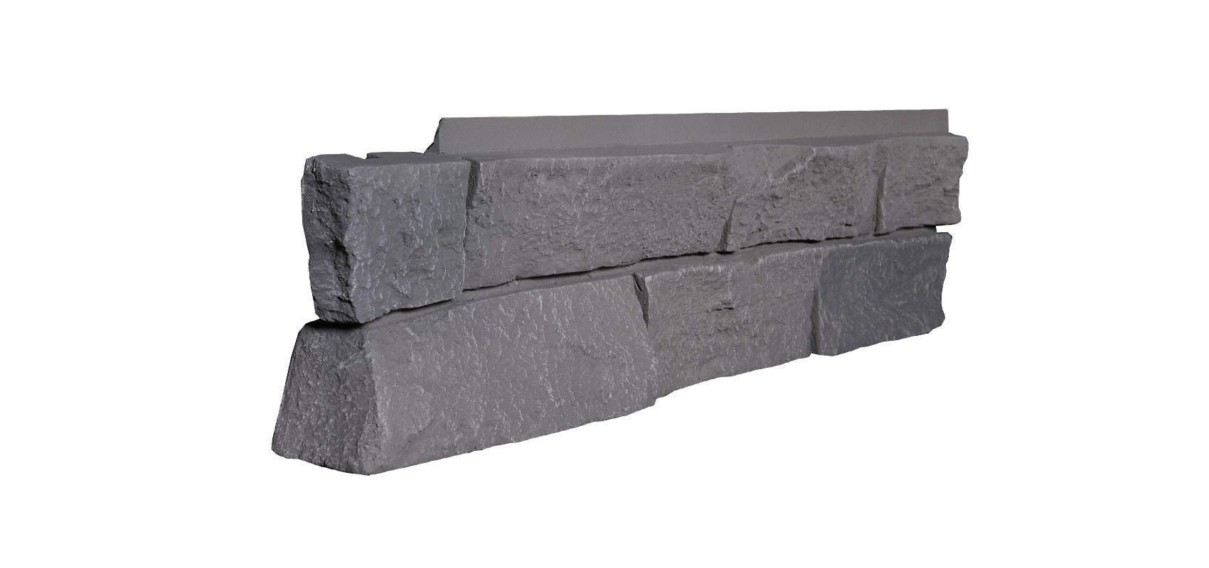 Quality Stone Ledge Stone corner panel in Grey Blend — pre-formed Left & Right outside corner