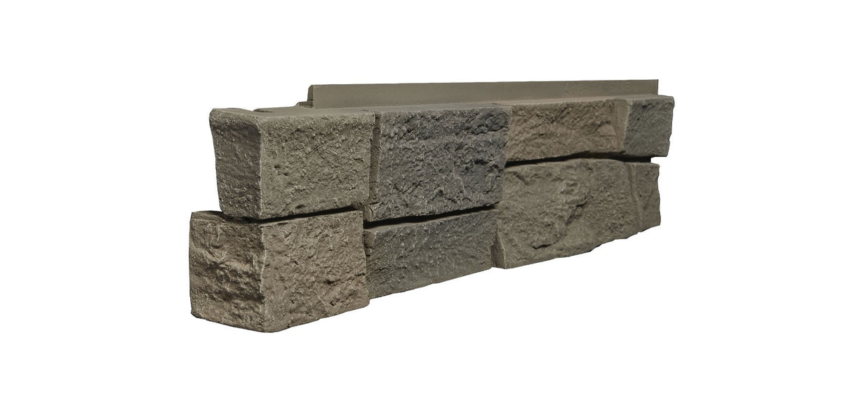 Quality Stone Ledge Stone Corner in Grey Brown — view 9