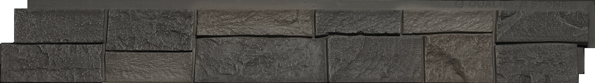 Quality Stone faux Ledge Stone panel in Dark Brown Blend — polyurethane wall panel, 2 sq ft per piece