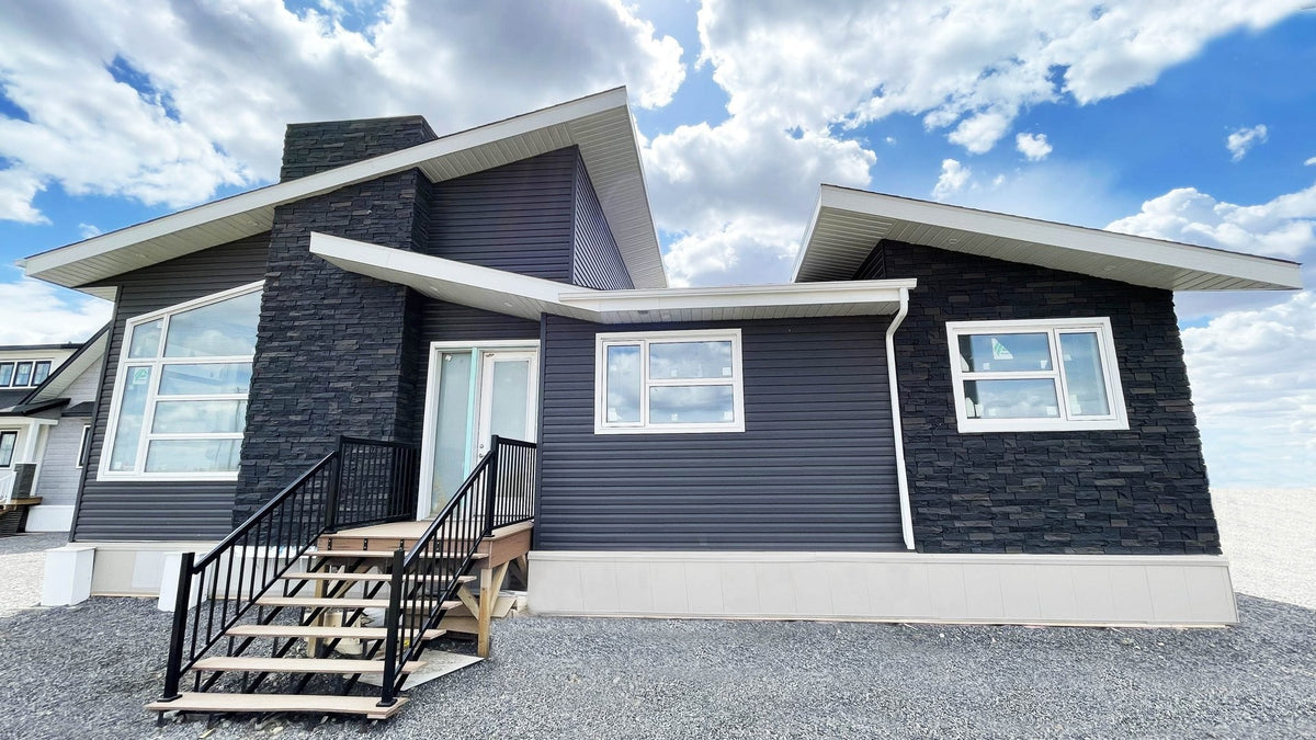 Quality Stone Ledge Stone Panel in Dark Brown Blend — view 21