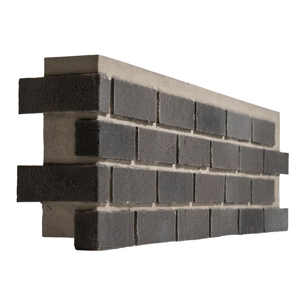 Quality Stone Modern Brick Corner in Shades of Grey